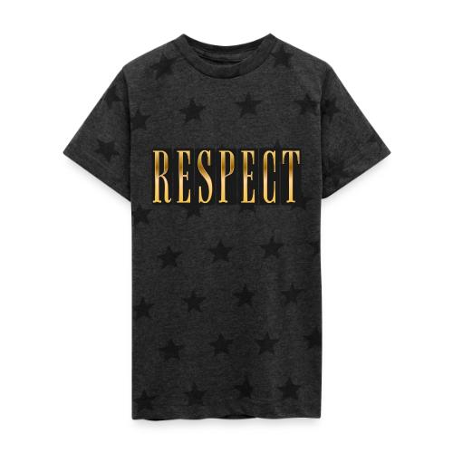 Golden Respect - Kid's 5 Star Print T-Shirt