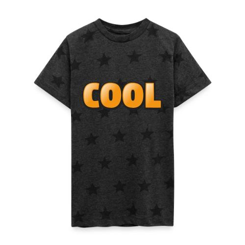 Cool 3D Word Design – Bold Chill Style - Kid's 5 Star Print T-Shirt