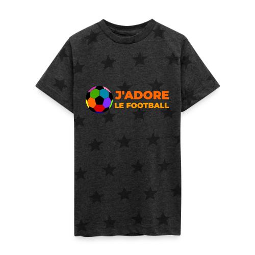 I love football - Kid's 5 Star Print T-Shirt