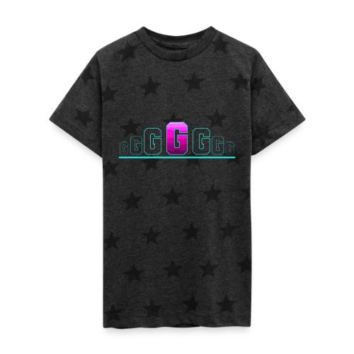 Letter G – Capital Varsity Alphabet Monogram - Kid's 5 Star Print T-Shirt