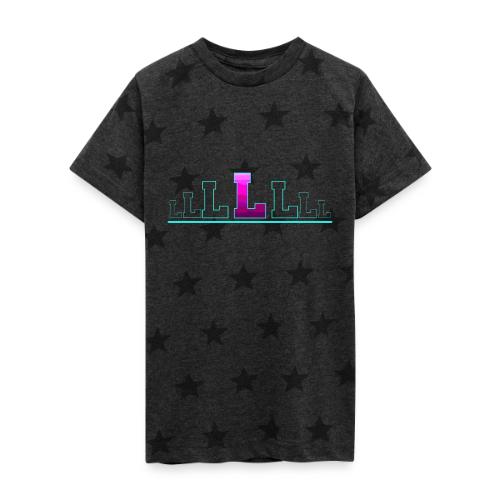 Letter L – Capital Varsity Alphabet Monogram - Kid's 5 Star Print T-Shirt