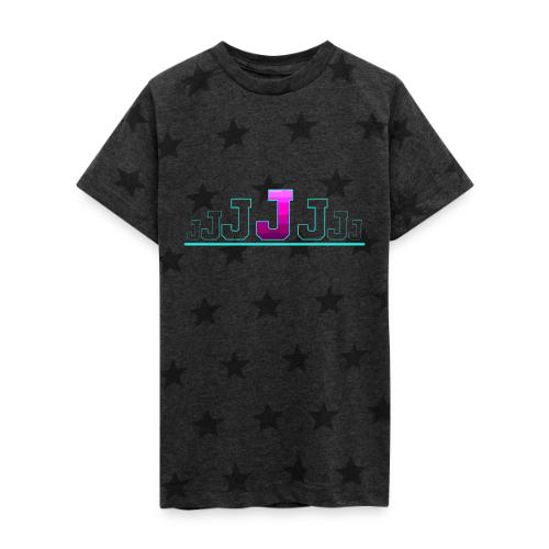 Letter J – Capital Varsity Alphabet Monogram - Kid's 5 Star Print T-Shirt