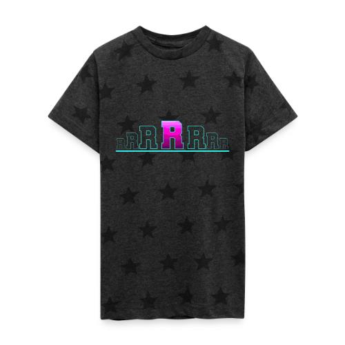 Letter R – Capital Varsity Alphabet Monogram - Kid's 5 Star Print T-Shirt
