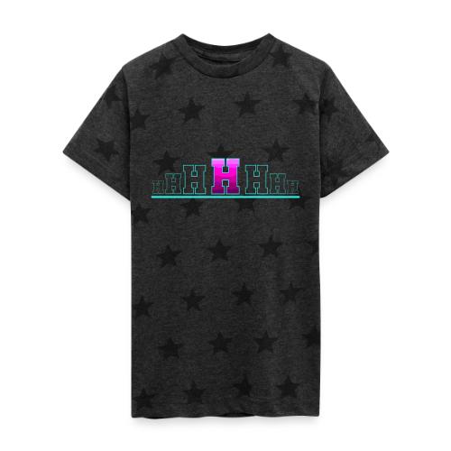 Letter H – Capital Varsity Alphabet Monogram - Kid's 5 Star Print T-Shirt