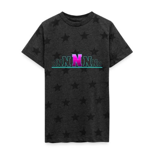 Letter N – Capital Varsity Alphabet Monogram - Kid's 5 Star Print T-Shirt