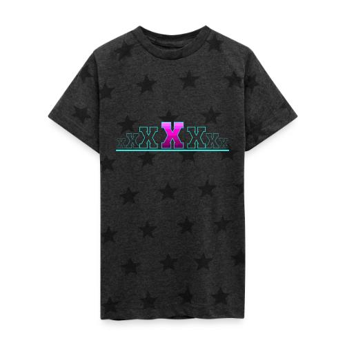 Letter X – Capital Varsity Alphabet Monogram - Kid's 5 Star Print T-Shirt