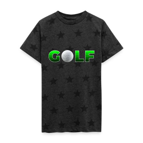 Golf Precision Wordmark - Kid's 5 Star Print T-Shirt