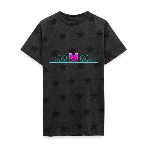 Letter M – Capital Varsity Alphabet Monogram - Kid's 5 Star Print T-Shirt
