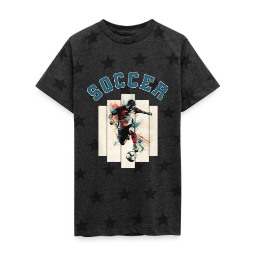 Soccer Vibes - Kid's 5 Star Print T-Shirt