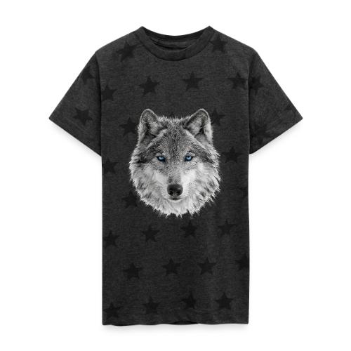 Frost-Eyed Alpha - Kid's 5 Star Print T-Shirt