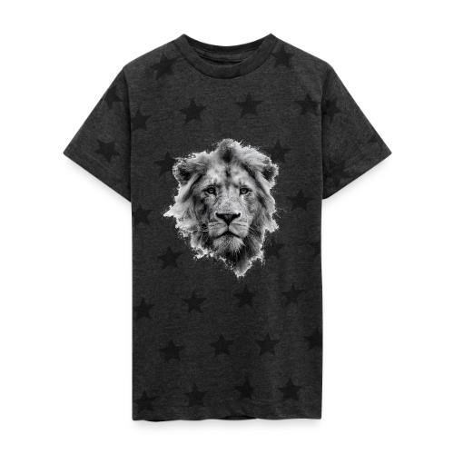 Lion: Monochrome King - Kid's 5 Star Print T-Shirt