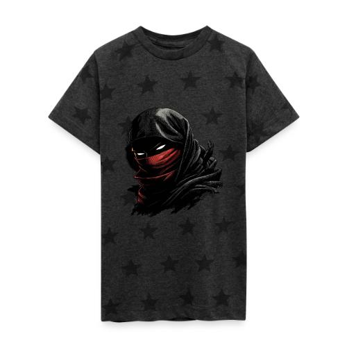 Shadowflame Ninja - Kid's 5 Star Print T-Shirt