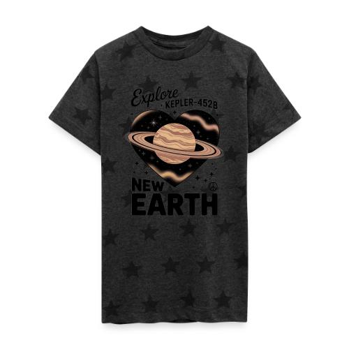 Explore Kepler-452b – New Earth Adventure - Kid's 5 Star Print T-Shirt