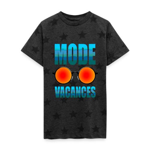 Vacation Mode Enabled - Kid's 5 Star Print T-Shirt