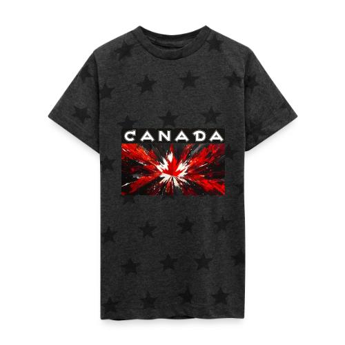 Canada Splash - Kid's 5 Star Print T-Shirt