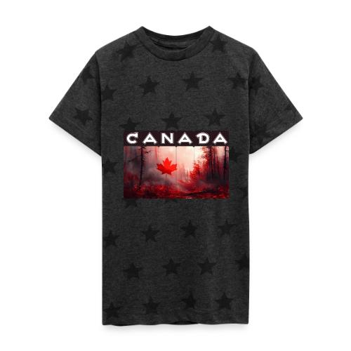 Canada Nature Vibes - Kid's 5 Star Print T-Shirt