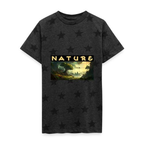 Whispers of Green Peaks - Kid's 5 Star Print T-Shirt