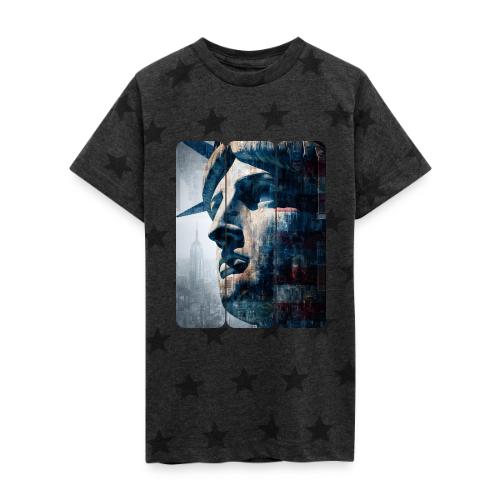 USA: Urban Liberty Triptych - Kid's 5 Star Print T-Shirt