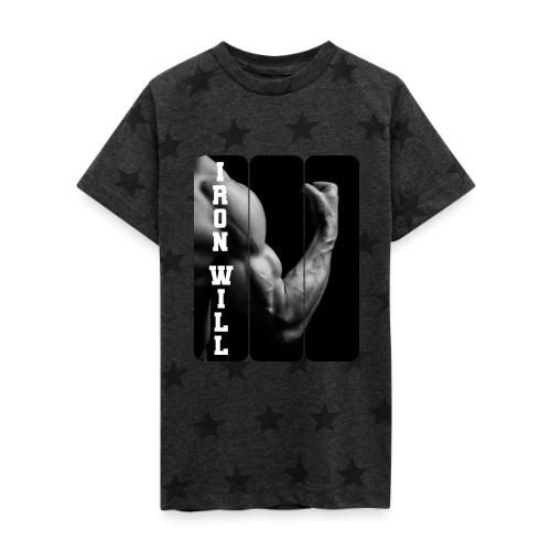 Bodybuilding: Iron Will - Kid's 5 Star Print T-Shirt