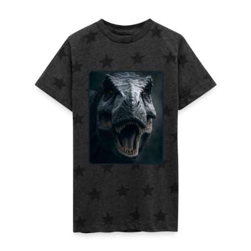 T Rex Cinematic Close-Up Design - Kid's 5 Star Print T-Shirt