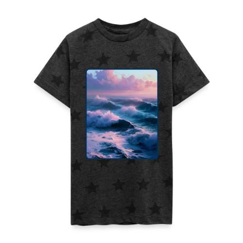 Dreamy Pastel Ocean Sunset Art - Kid's 5 Star Print T-Shirt