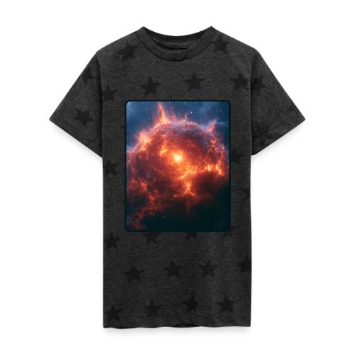 Exploding Supernova Space Art - Kid's 5 Star Print T-Shirt