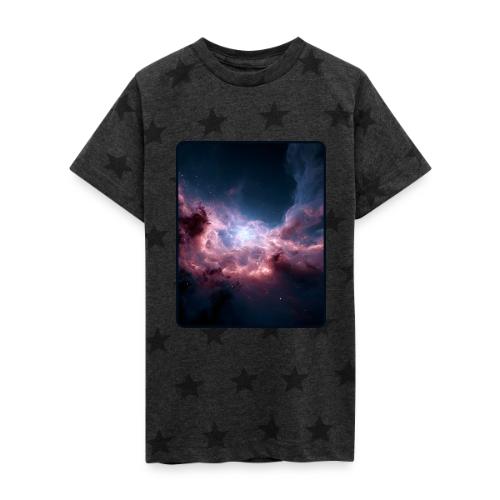 Radiant Cosmic Nebula Artwork - Kid's 5 Star Print T-Shirt