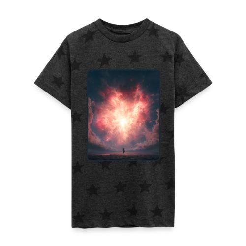 Supernova Sky Sci-Fi Artwork - Kid's 5 Star Print T-Shirt