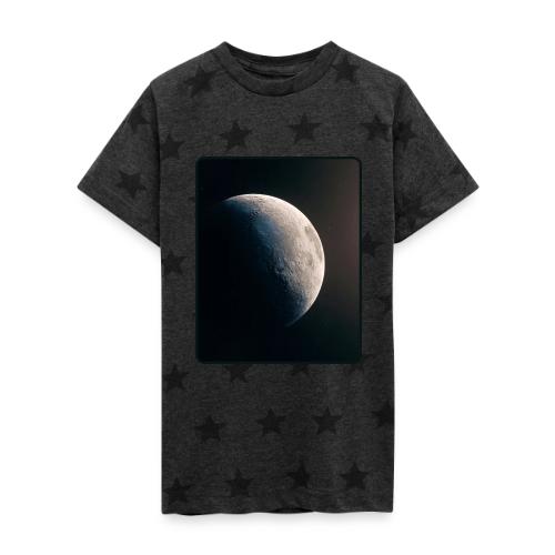 Crescent Moon Celestial Artwork - Kid's 5 Star Print T-Shirt