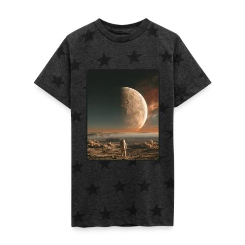 Astronaut on an Alien Moon - Kid's 5 Star Print T-Shirt