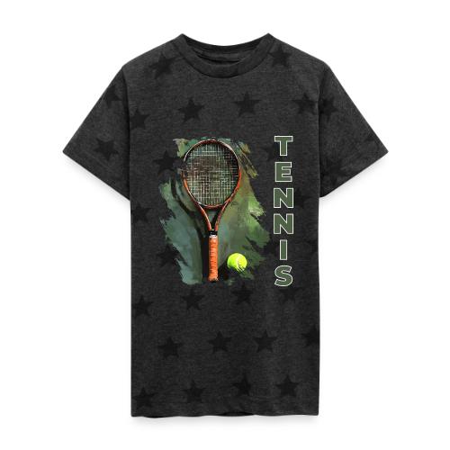 Tennis Precision Strike - Kid's 5 Star Print T-Shirt