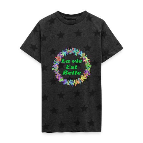 – Positive Attitude - Kid's 5 Star Print T-Shirt