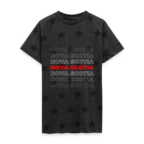 Nova Scotia Script - Kid's 5 Star Print T-Shirt