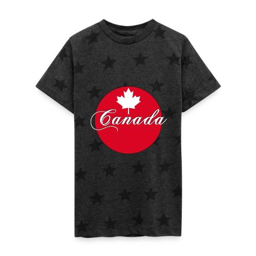Canada in red and white - Kid's 5 Star Print T-Shirt