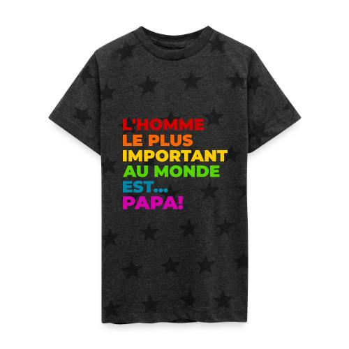 Dad: The Most Precious Man in the World - Kid's 5 Star Print T-Shirt