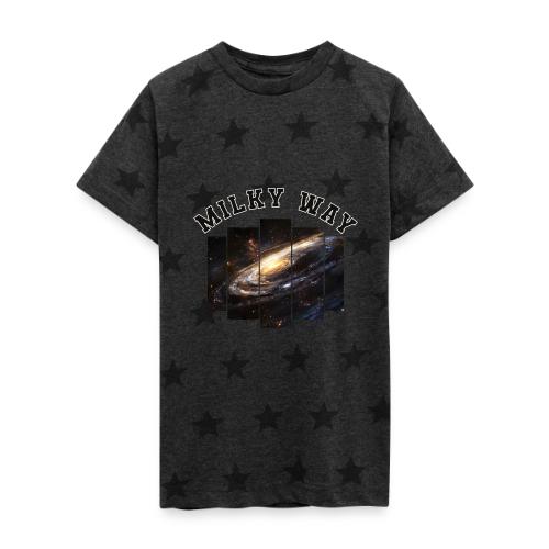 Milky way galaxy - Kid's 5 Star Print T-Shirt