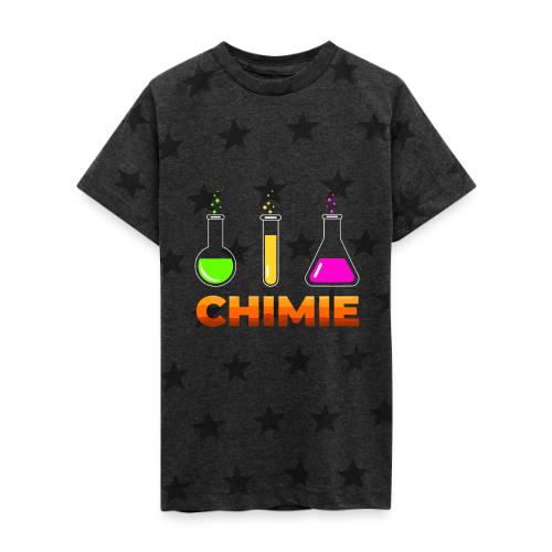 Chemistry: Moving Elements - Kid's 5 Star Print T-Shirt