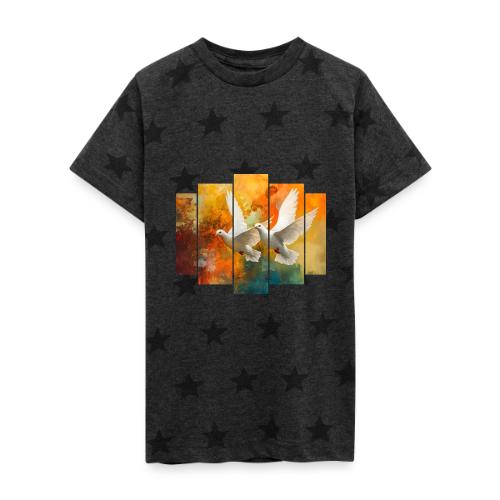 Wings of Peace - Kid's 5 Star Print T-Shirt