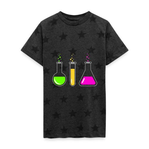 Colorful Chemistry - Kid's 5 Star Print T-Shirt