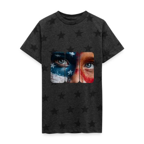 USA: Star-Spangled Glance - Kid's 5 Star Print T-Shirt