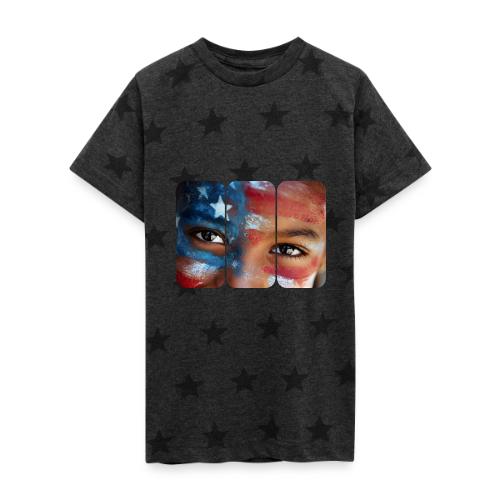 USA: Eyes of the Flag - Kid's 5 Star Print T-Shirt