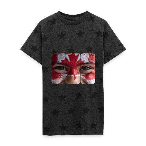 Proudly Canadian - Kid's 5 Star Print T-Shirt
