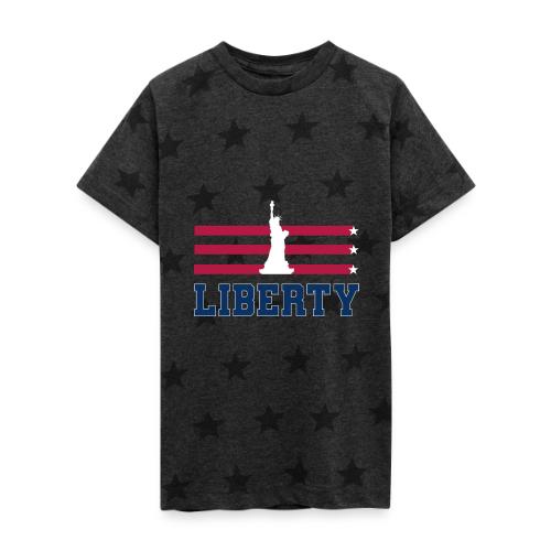 USA: Stars of Liberty - Kid's 5 Star Print T-Shirt