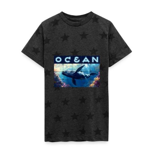 Ocean: Majestic Deep - Kid's 5 Star Print T-Shirt