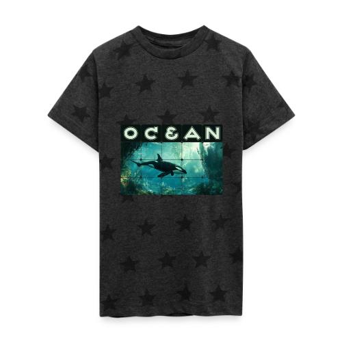 Ocean: Silent Hunter - Kid's 5 Star Print T-Shirt
