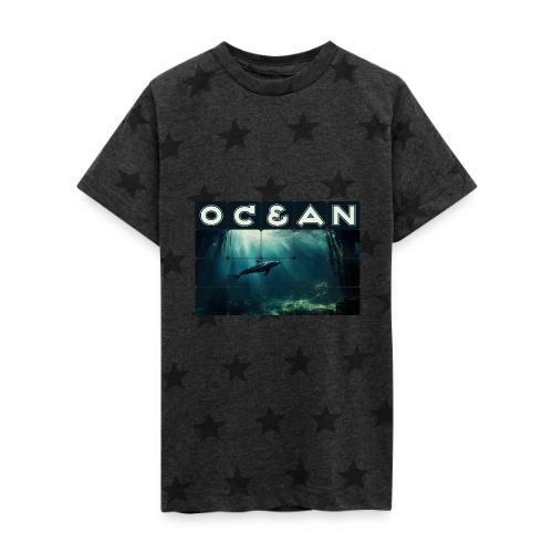 Ocean Whisper - Kid's 5 Star Print T-Shirt