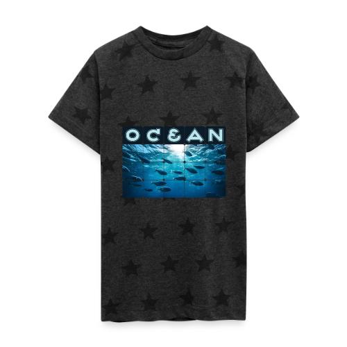 Ocean: Silver Tide - Kid's 5 Star Print T-Shirt