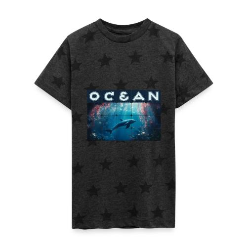 Ocean: Blue Grace - Kid's 5 Star Print T-Shirt