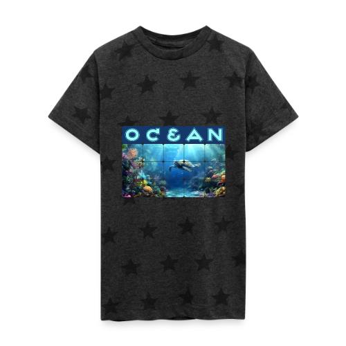 Ocean: Turtle Drift - Kid's 5 Star Print T-Shirt