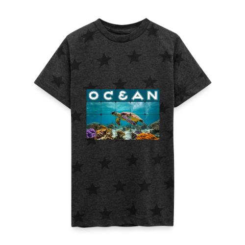 Ocean: Gentle Voyager - Kid's 5 Star Print T-Shirt